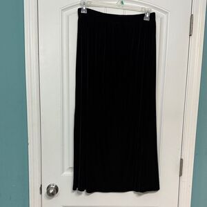 Black Velvet Women's Maxi Skirt Whimsigoth Witchy Vintage